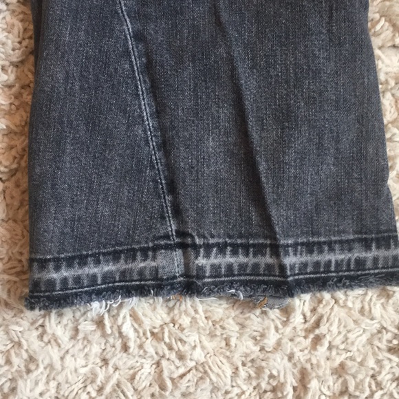 True Religion Flare Bottom Faded Black Denim Jeans - Picture 7 of 8